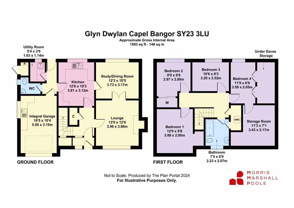 Floorplan for Capel Bangor, Aberystwyth