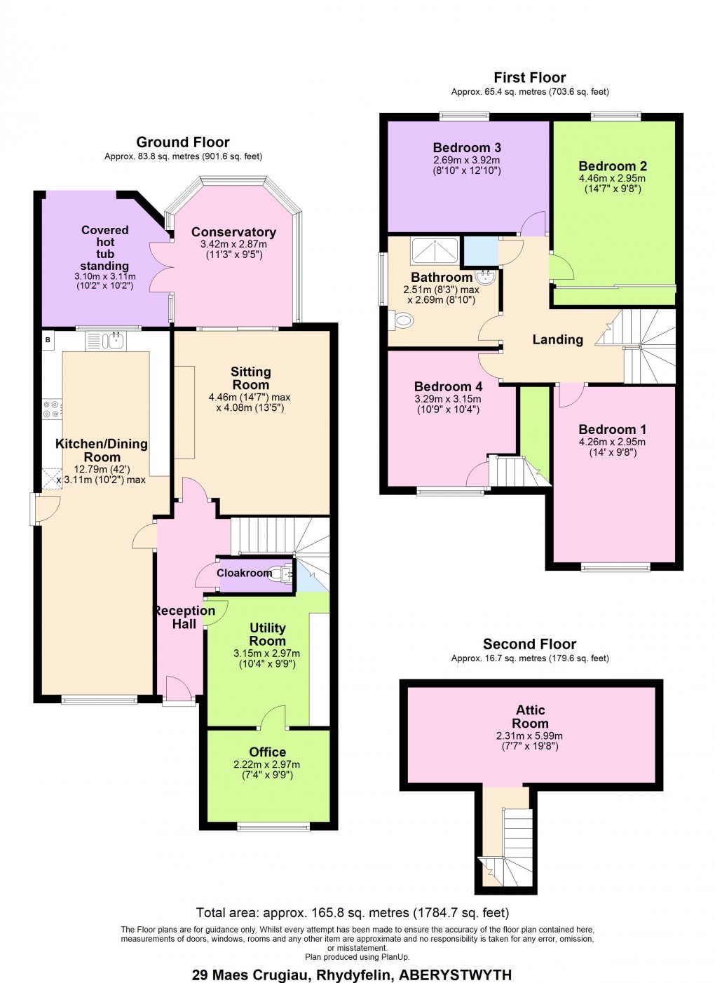 Floorplan for Maes Crugiau, Rhydyfelin, Aberystwyth, Ceredigion