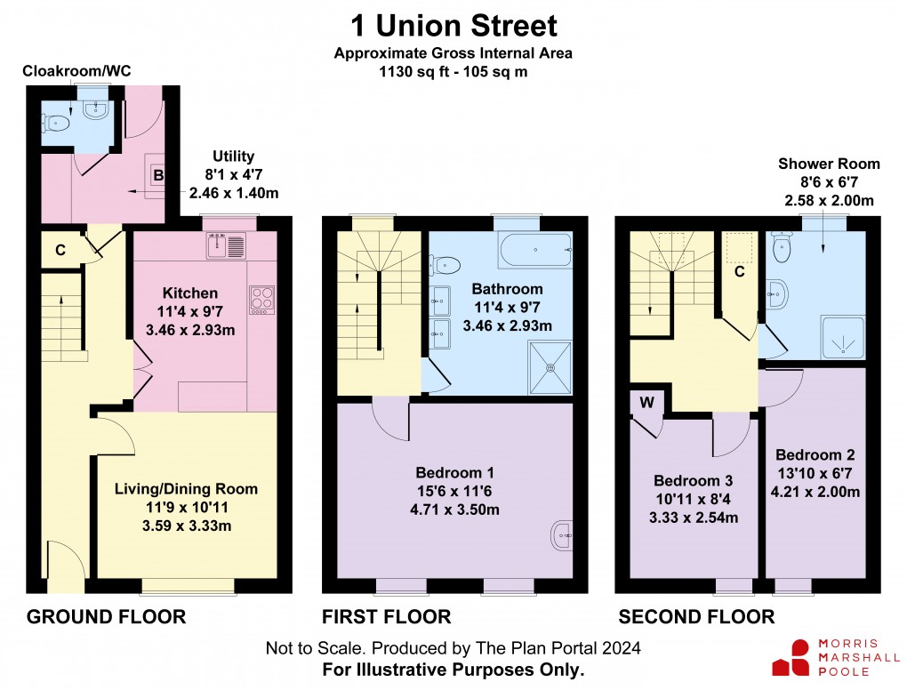 Floorplan for Union Street, Aberystwyth, Ceredigion