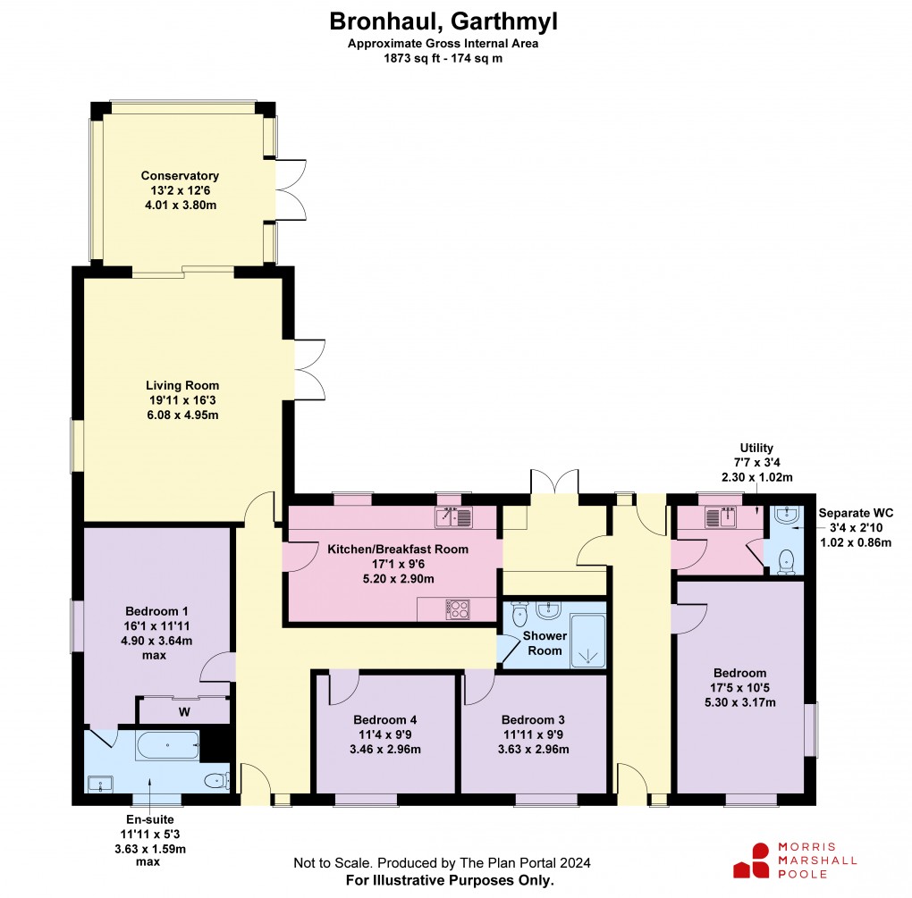 Floorplan for Garthmyl, Montgomery, Powys