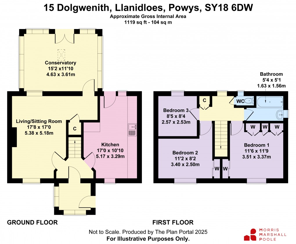 Floorplan for Dolgwenith, Llanidloes, Powys