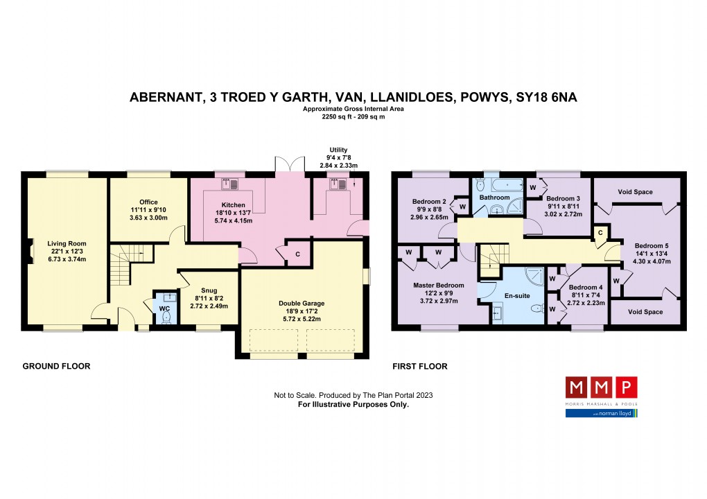 Floorplan for Troed Y Garth, Y Fan, Llanidloes, Powys