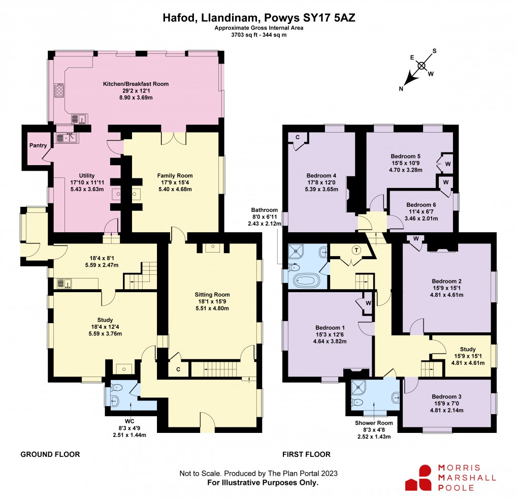 Floorplan for Llandinam, Powys