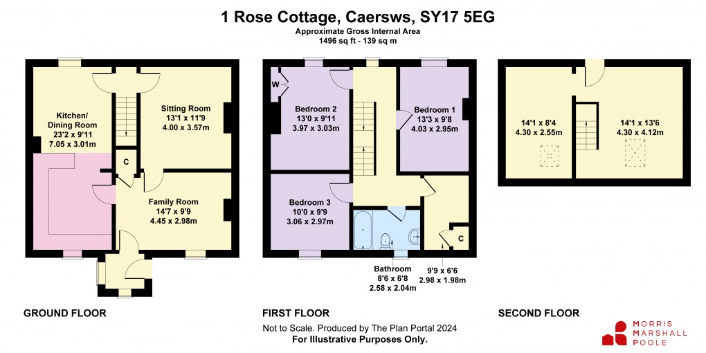 Floorplan for Carno Road, Caersws, Powys