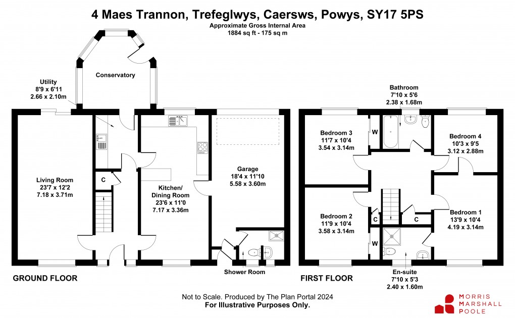Floorplan for Trefeglwys, Caersws, Powys