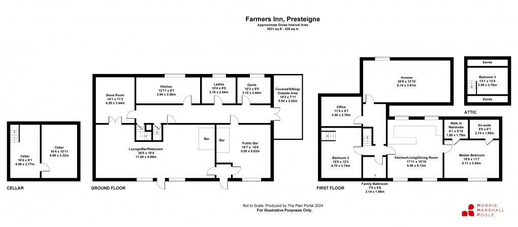 Floorplan for Hereford Street, Presteigne, Powys