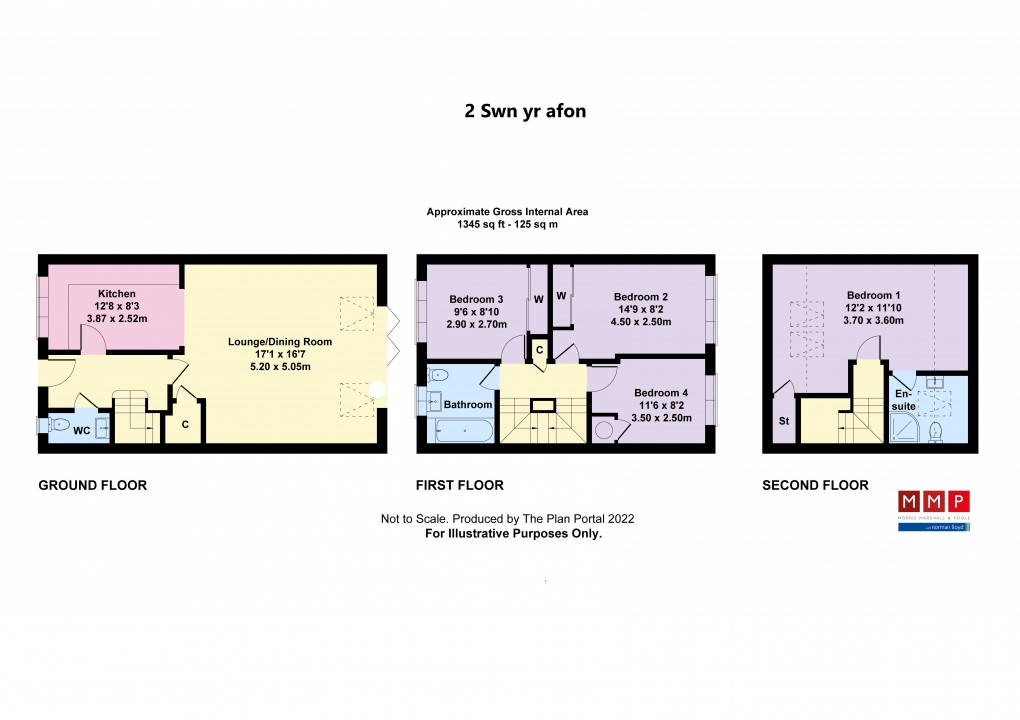 Floorplan for Hafren Terrace, Llanidloes, Powys