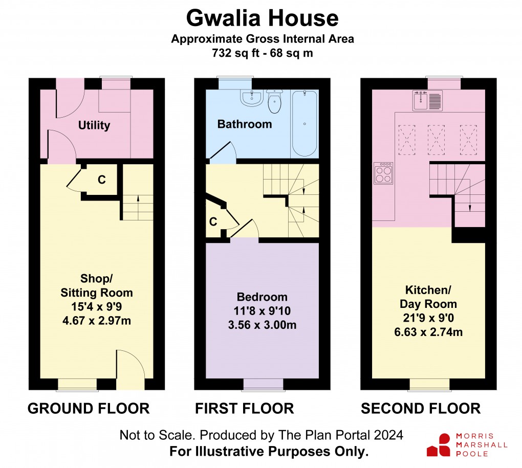 Floorplan for Heol Maengwyn, Machynlleth, Powys