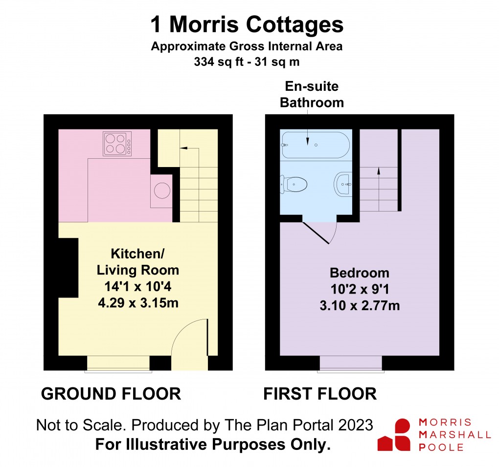 Floorplan for Morris Cottages, Heol Y Doll, Machynlleth, Powys
