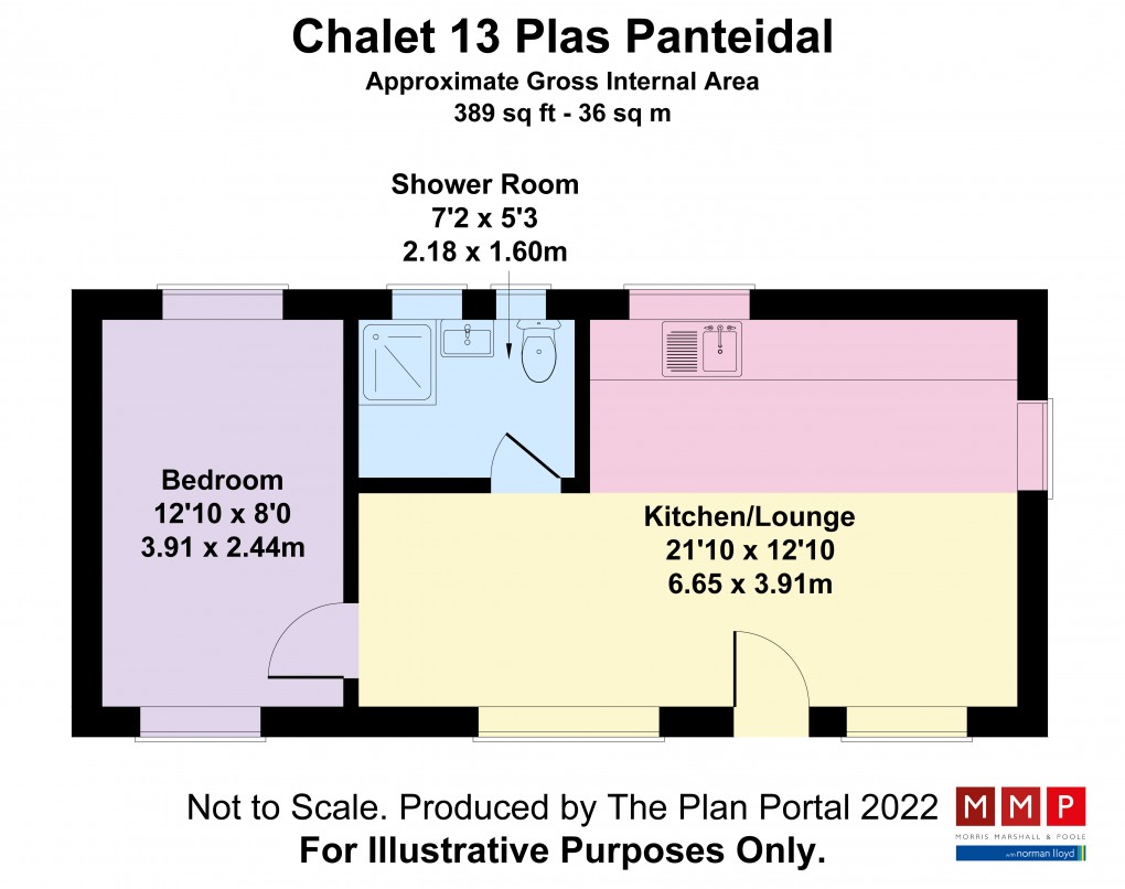 Floorplan for Plas Panteidal, Aberdovey/Aberdyfi, Gwynedd