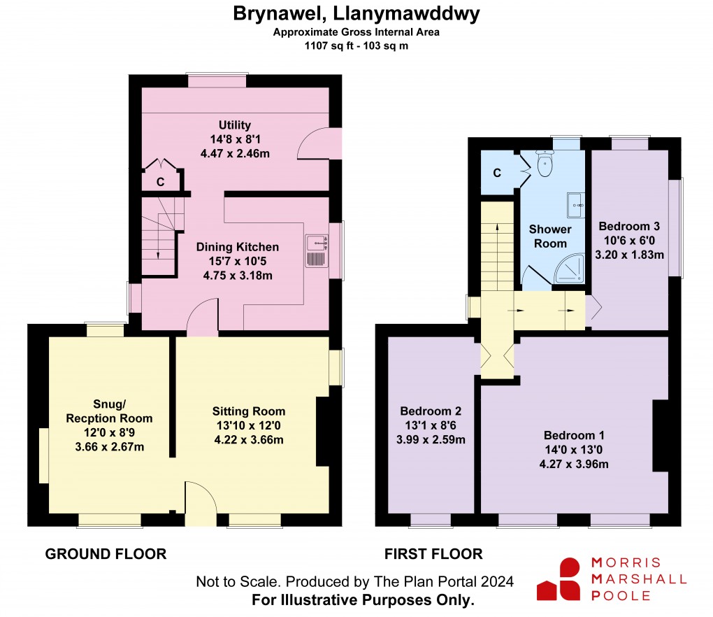 Floorplan for Llanymawddwy, Machynlleth, Gwynedd