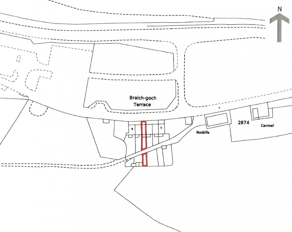Floorplan for Braich Goch Terrace, Corris, Machynlleth, Gwynedd