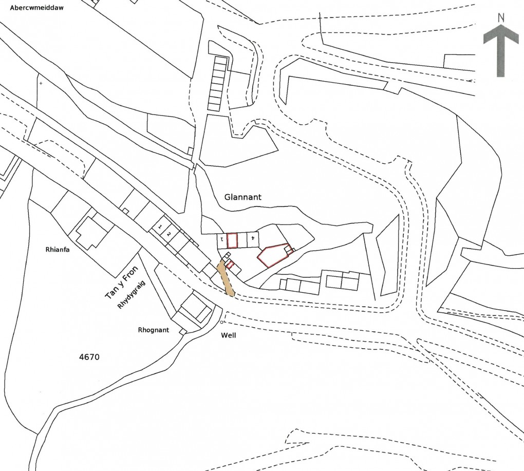 Floorplan for Glanynant, Upper Corris, Machynlleth, Gwynedd