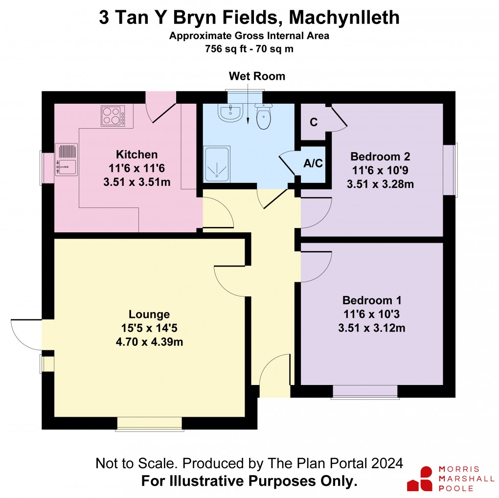 Floorplan for Machynlleth, Powys