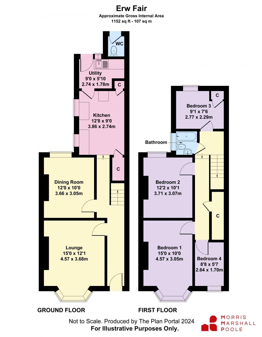 Floorplan for Railway Terrace, Heol Y Doll, Machynlleth, Powys