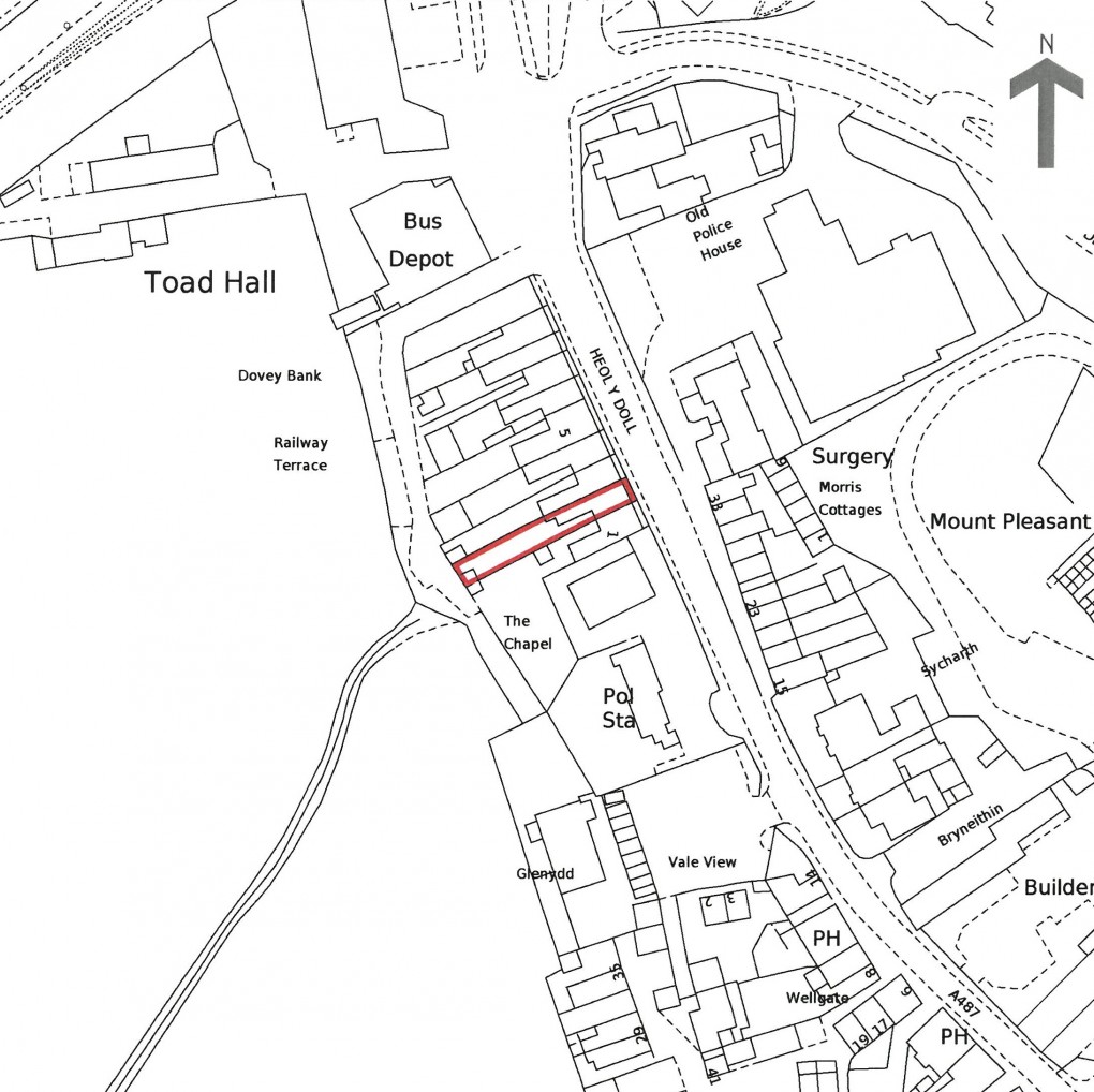 Floorplan for Railway Terrace, Heol Y Doll, Machynlleth, Powys