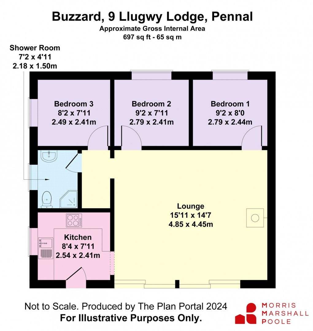 Floorplan for Pennal, Machynlleth, Gwynedd