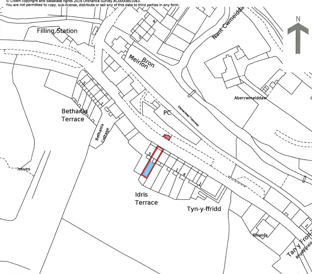 Floorplan for Idris Terrace, Upper Corris, Machynlleth, Gwynedd