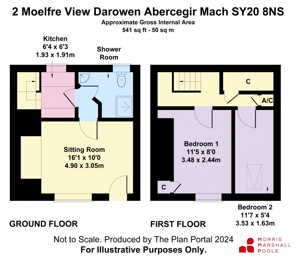 Floorplan for Darowen, Machynlleth, Powys