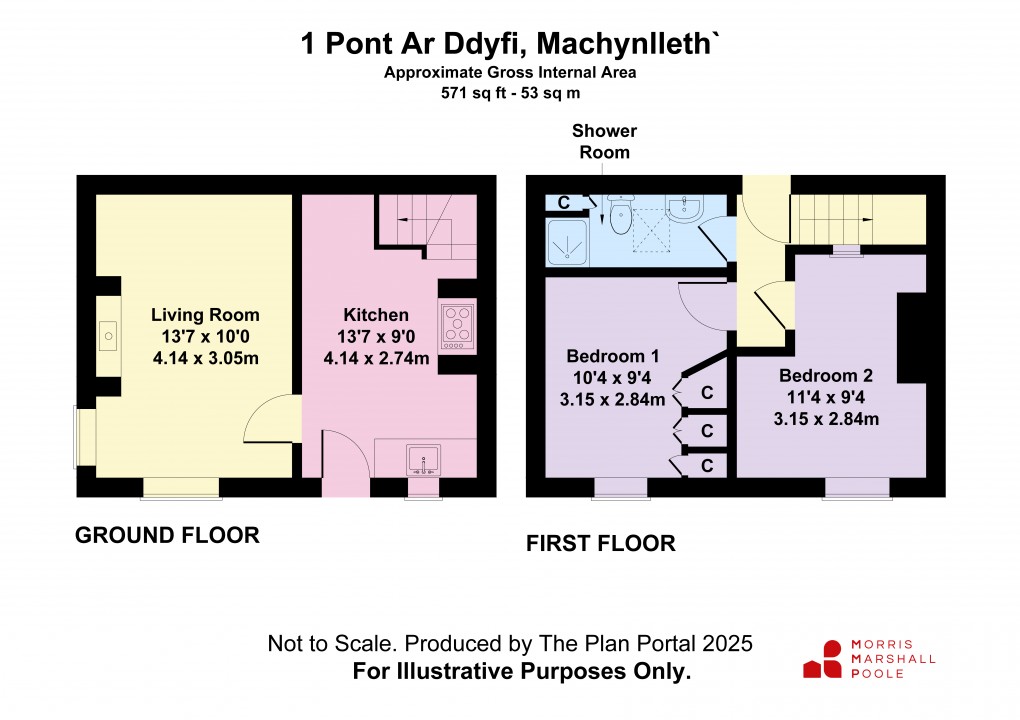 Floorplan for Pont Ar Ddyfi, Machynlleth, Gwynedd