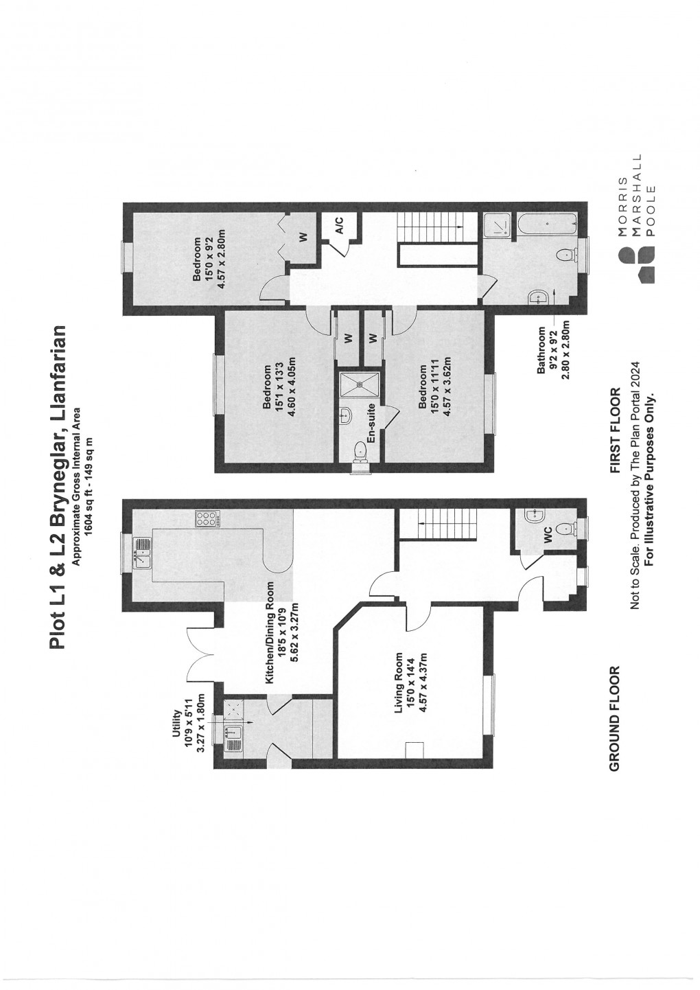 Floorplan for Bryn Eglur, Llanfarian, Aberystwyth, Ceredigion