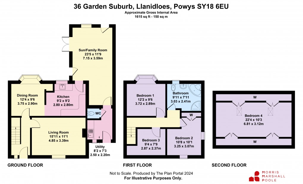 Floorplan for Garden Suburb, Llanidloes