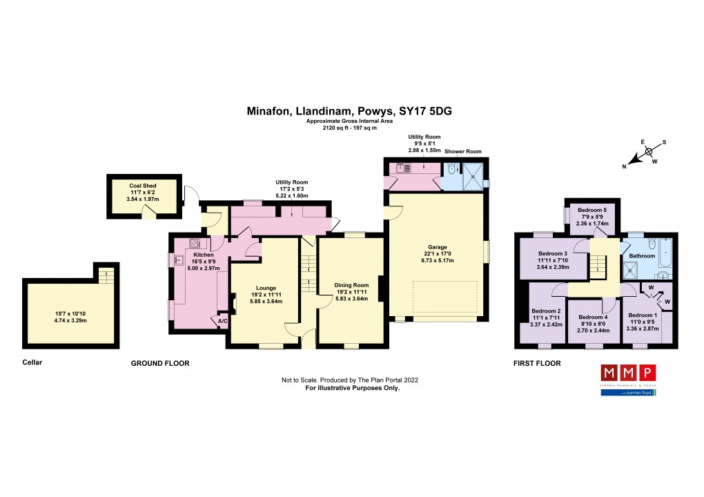 Floorplan for Llandinam, Powys