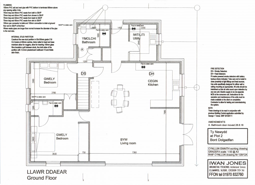 Floorplan for Land Adjacent Maes Awel, Bont Dolgadfan, Llanbrynmair, Powys