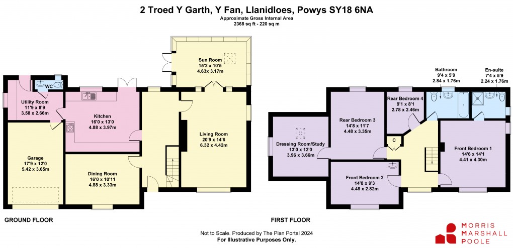 Floorplan for Troed Y Garth, Y Fan, Llanidloes, Powys