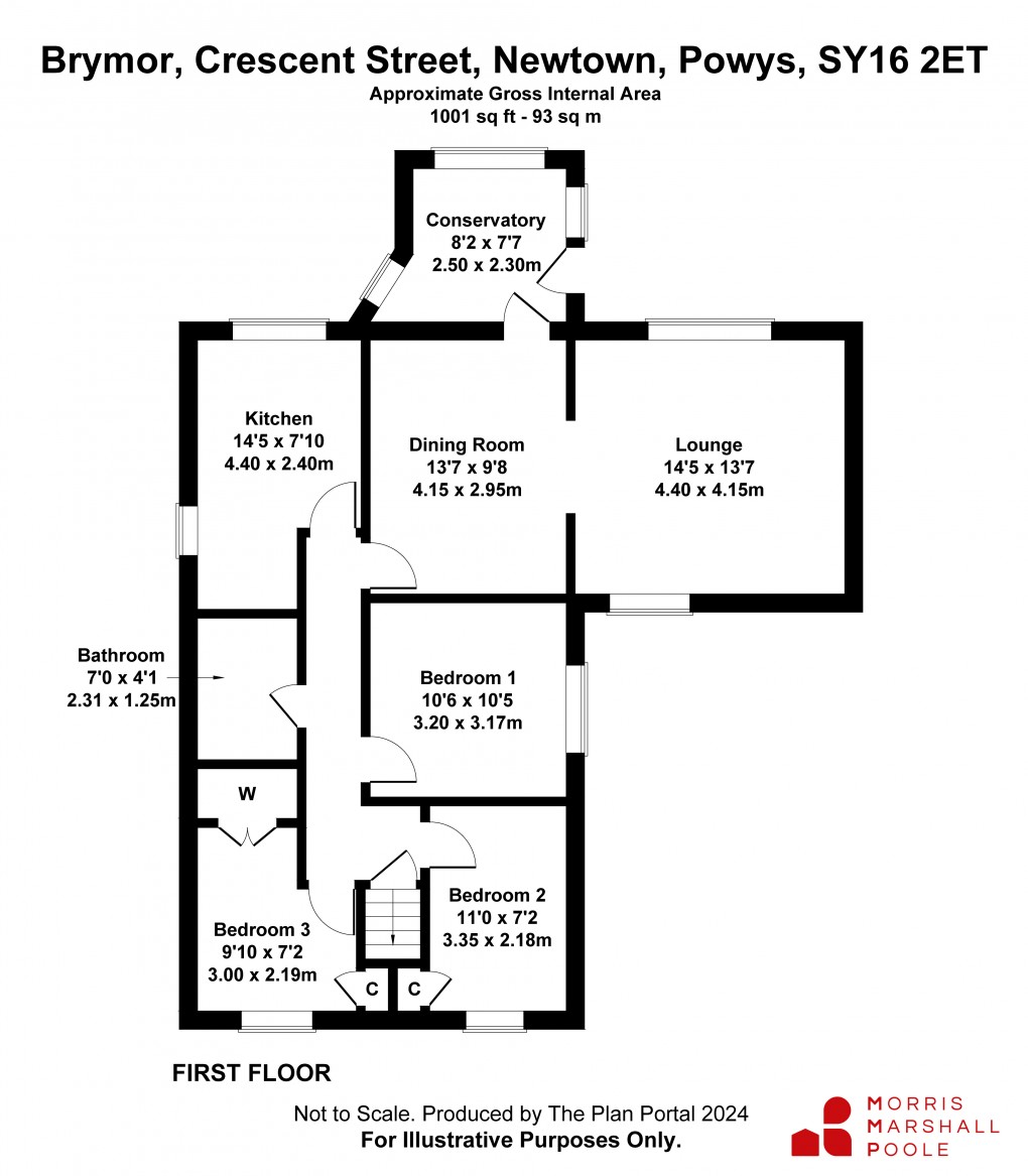 Floorplan for Crescent Street, Newtown, Powys