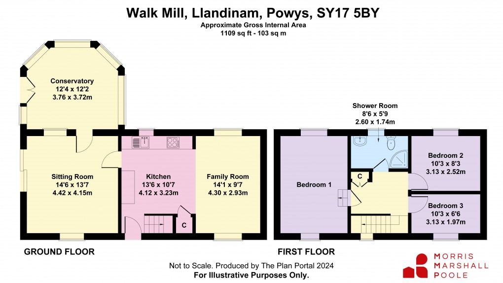 Floorplan for Llandinam, Powys