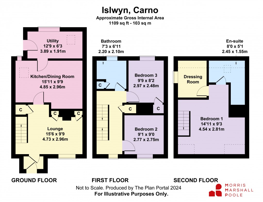 Floorplan for Carno, Caersws, Powys