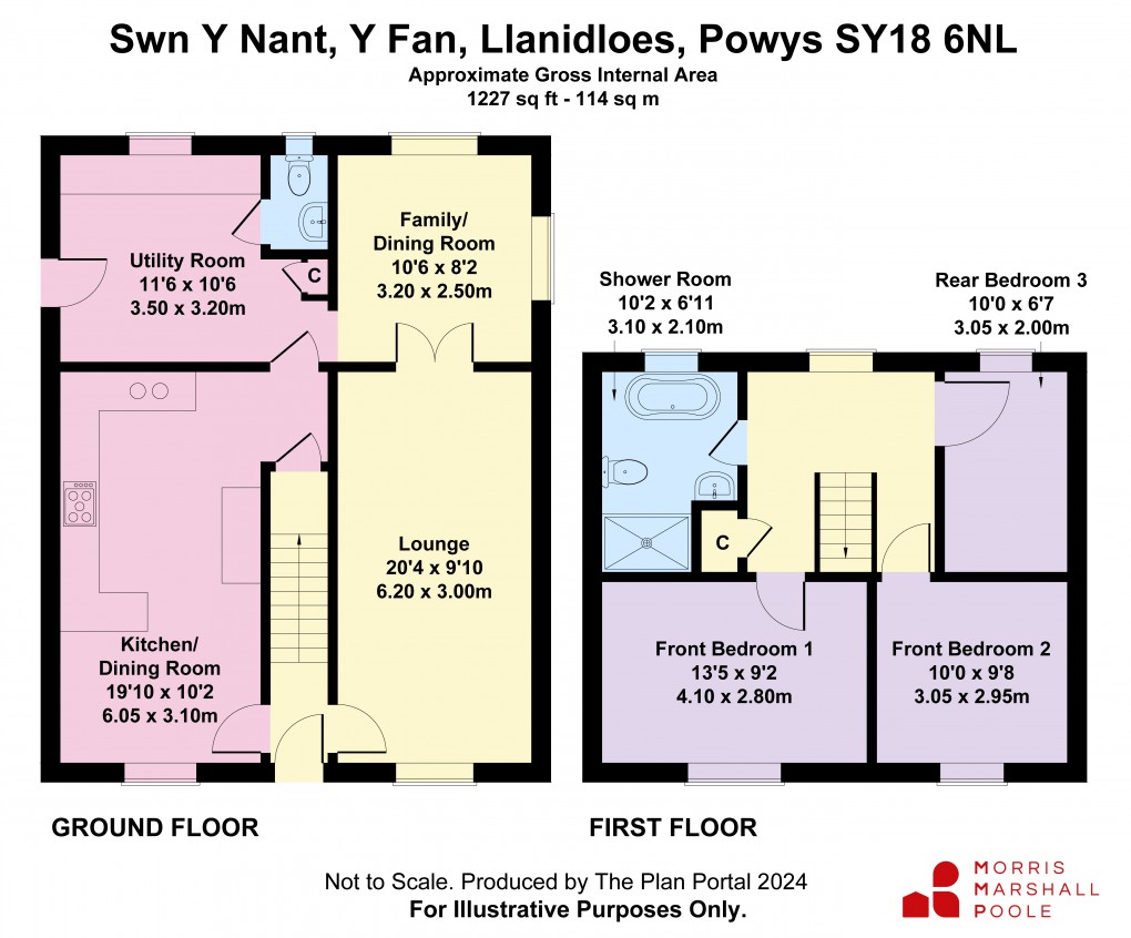 Floorplan for Y Fan, Llanidloes, Powys