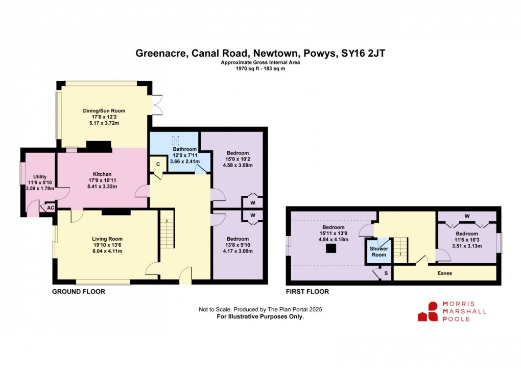 Floorplan for Canal Road, Newtown, Powys