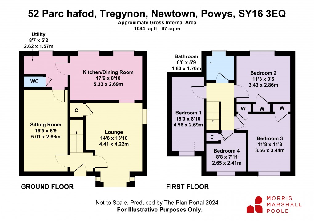 Floorplan for Parc Hafod, Tregynon, Newtown, Powys