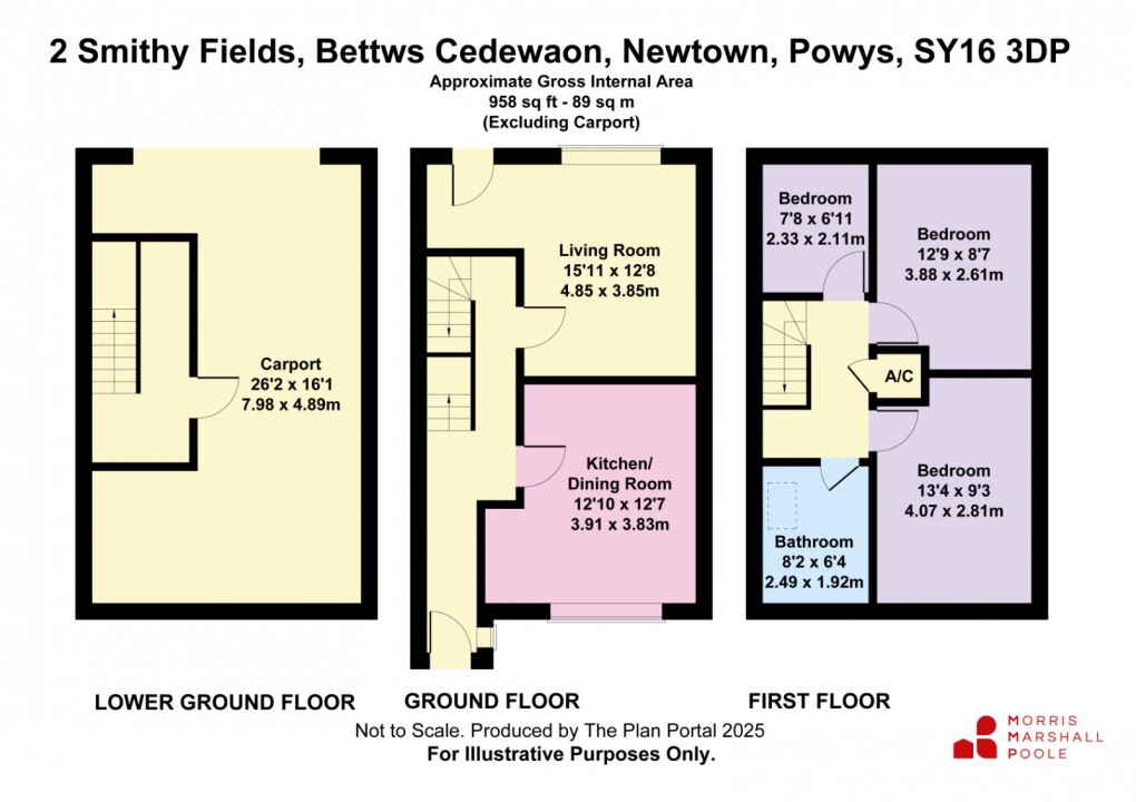 Floorplan for Smithy Fields, Bettws Cedewain, Newtown, Powys