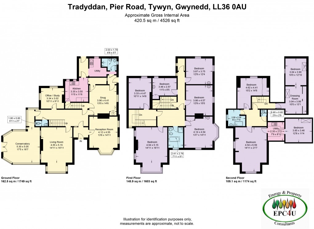 Floorplan for Pier Road, Tywyn, Gwynedd