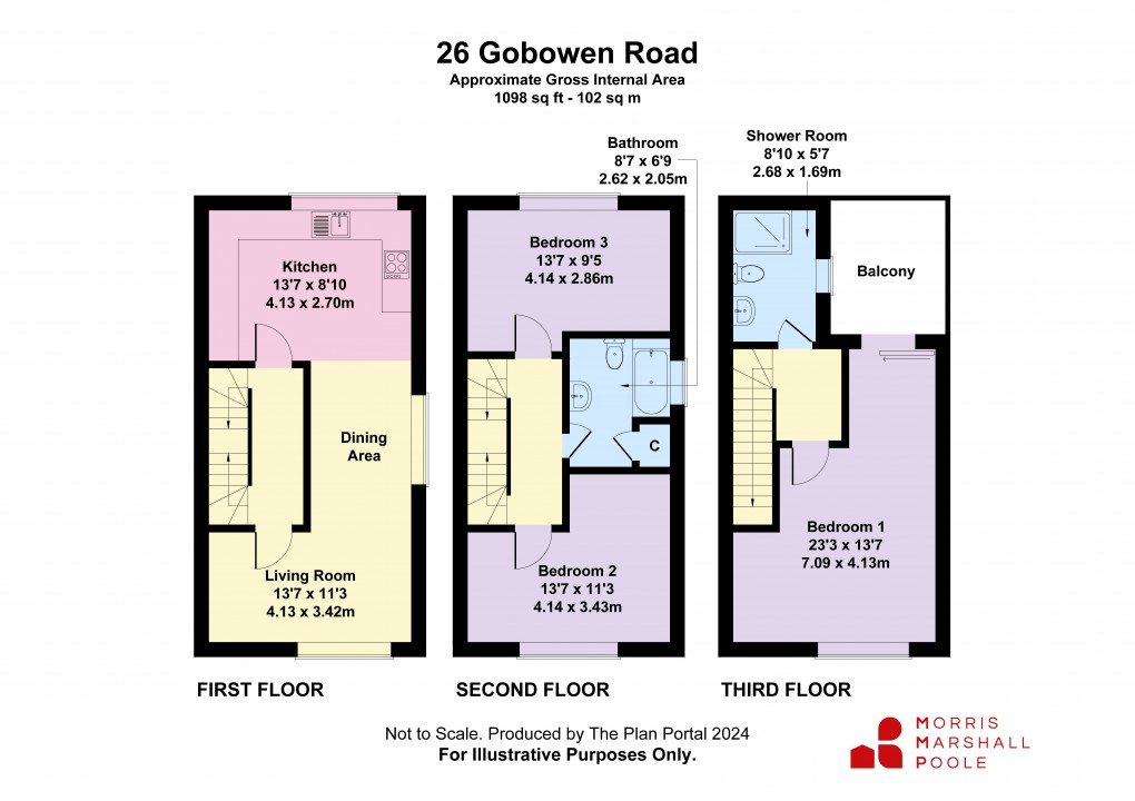 Floorplan for Gobowen Road, Oswestry, Shropshire