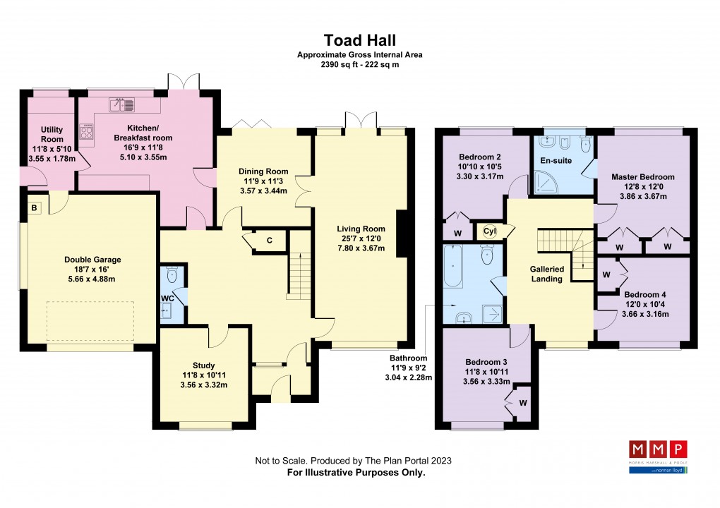 Floorplan for Dovaston, Kinnerley, Oswestry, Shropshire