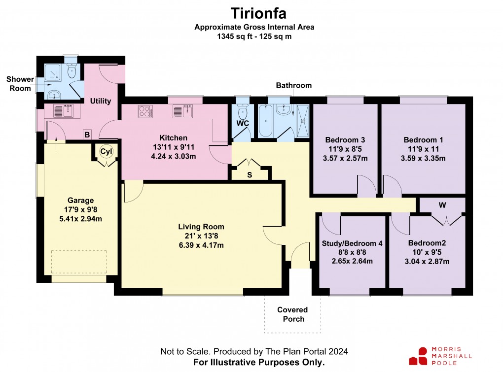 Floorplan for Penybontfawr, Powys