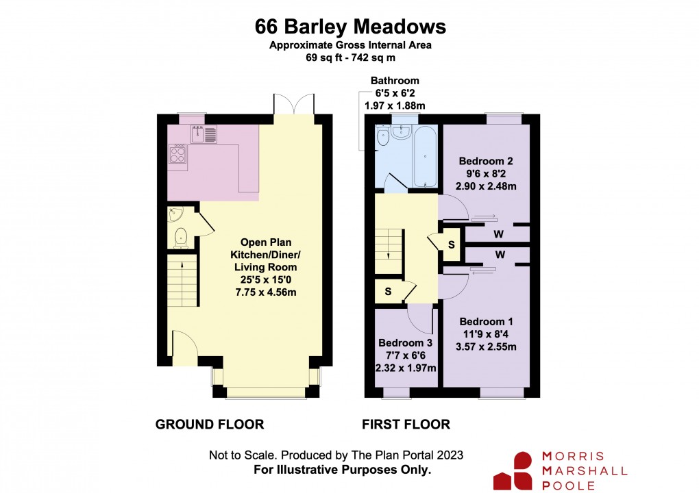 Floorplan for Barley Meadows, Llanymynech, Shropshire