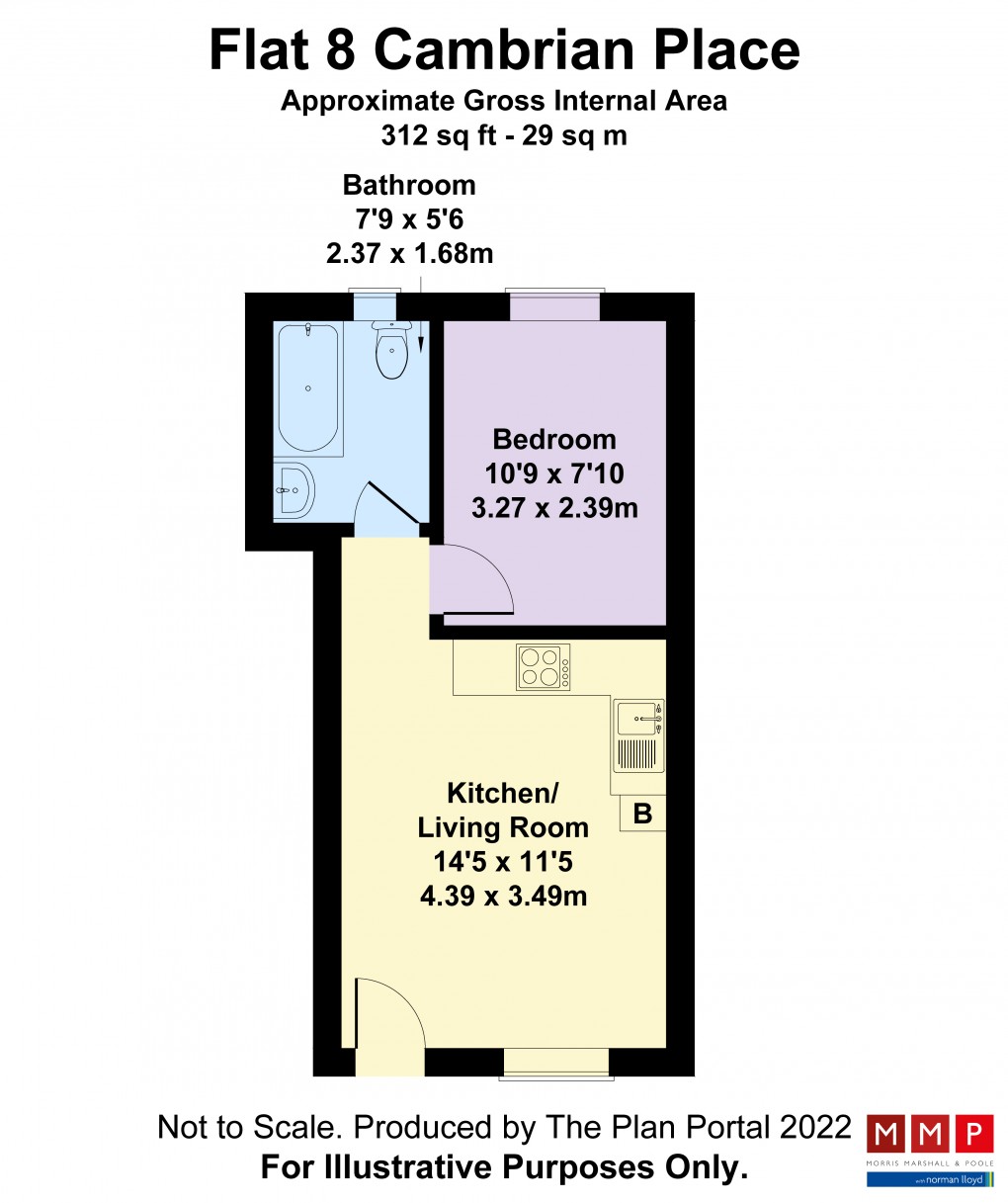 Floorplan for Cambrian Place, Beatrice Street, Oswestry, Shropshire