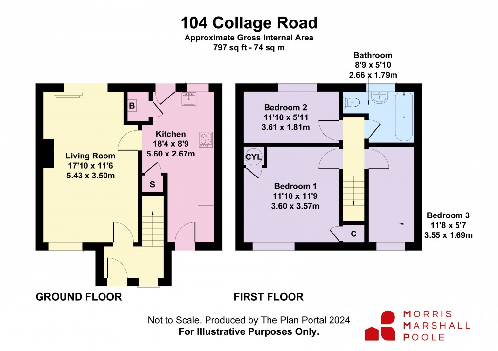 Floorplan for College Road, Oswestry, Shropshire