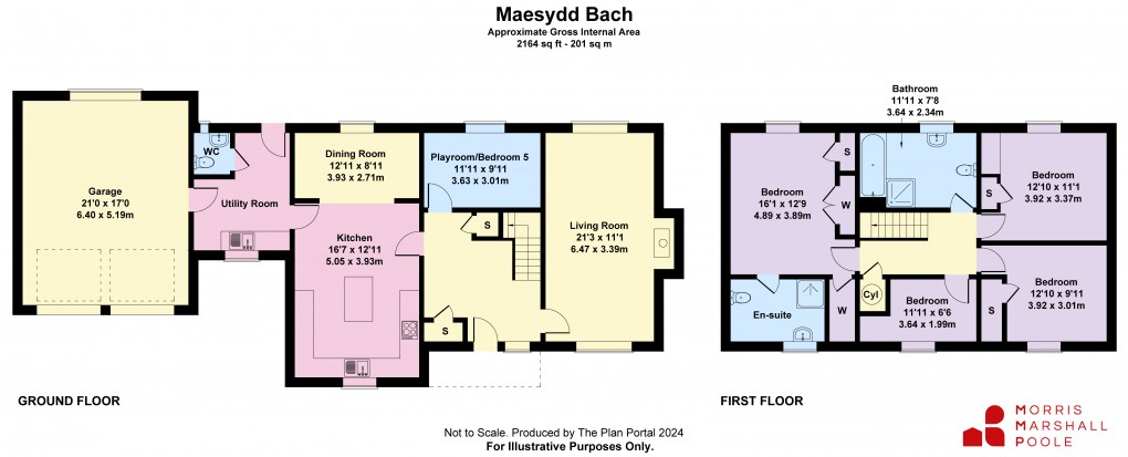 Floorplan for Llanrhaeadr Ym Mochnant, Powys, Llanrhaeadr-ym-Mochnant