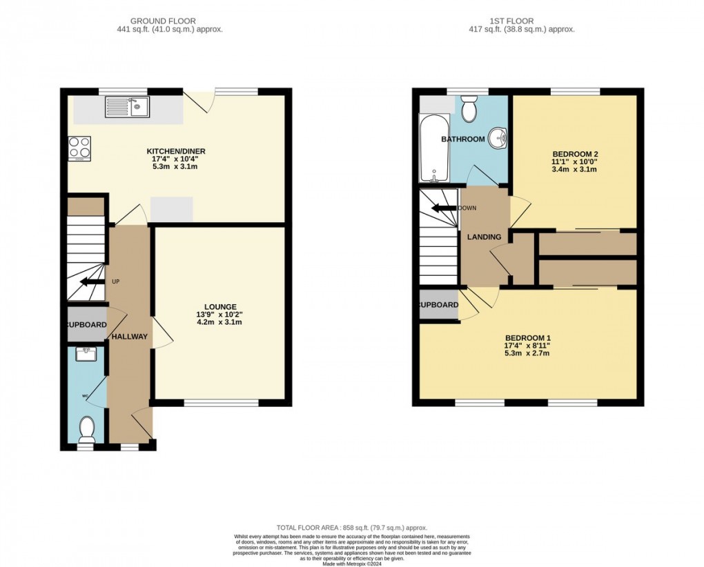 Floorplan for Coly Anchor Close, Kinnerley, Oswestry, Shropshire