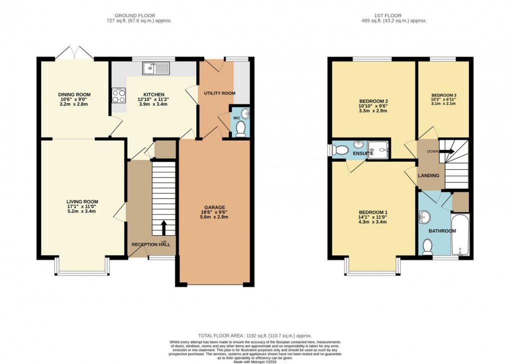 Floorplan for Coly Anchor, Kinnerley, Oswestry, Shropshire