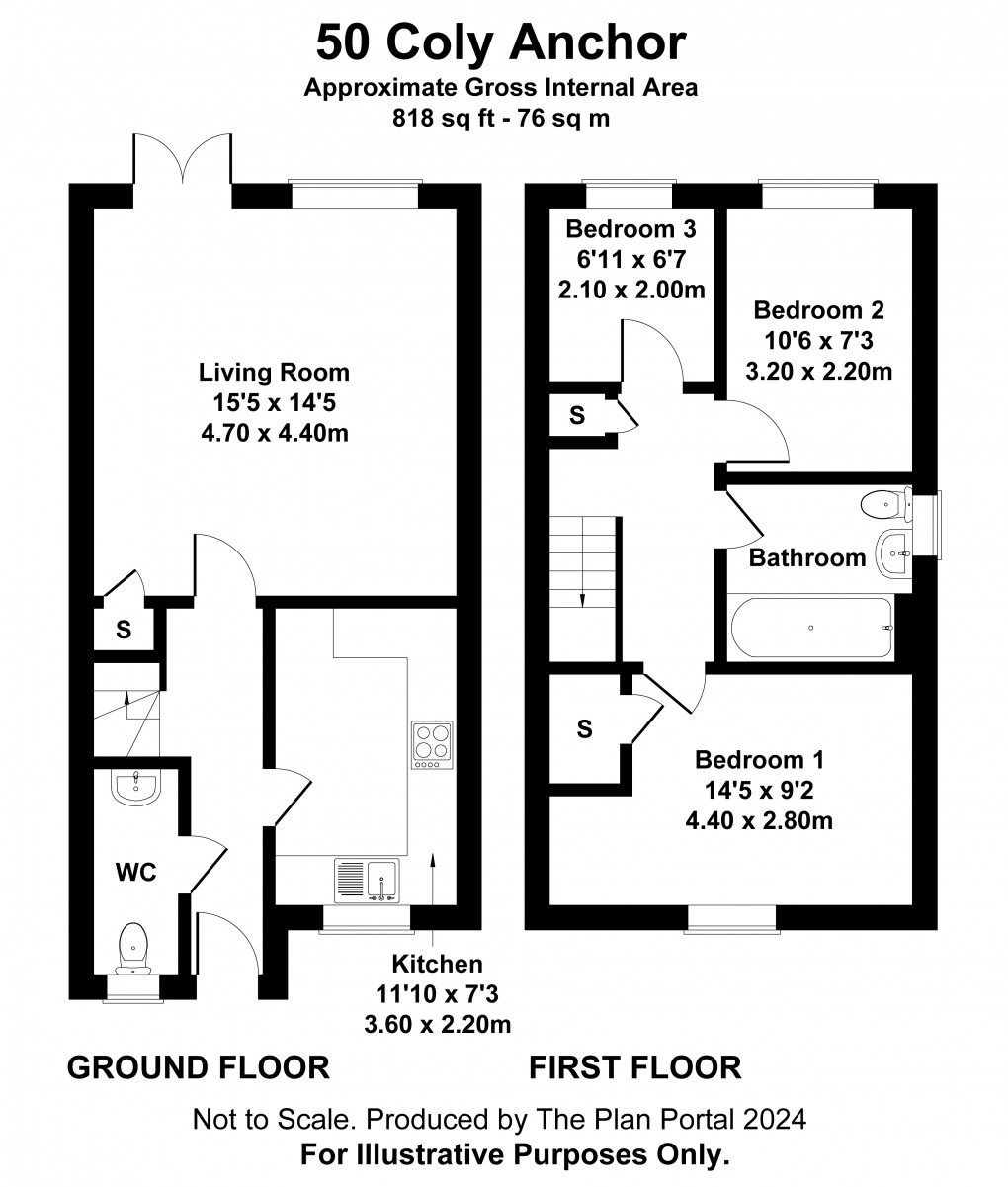 Floorplan for Coly Anchor, Kinnerley, Oswestry, Shropshire