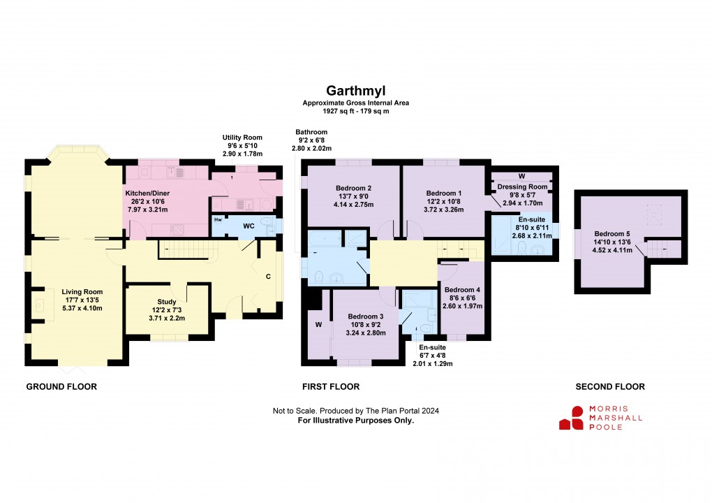 Floorplan for Plot At Garthmyl, Montgomery, Powys
