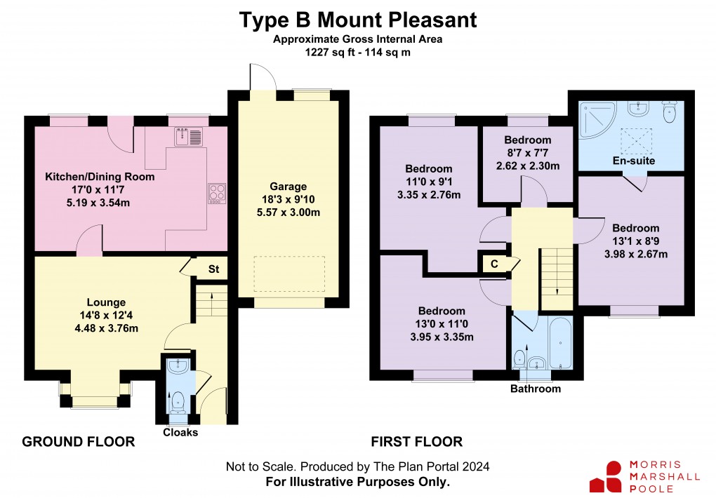 Floorplan for Plot 4, Ellesmere Road, St. Martins, Oswestry, Shropshire