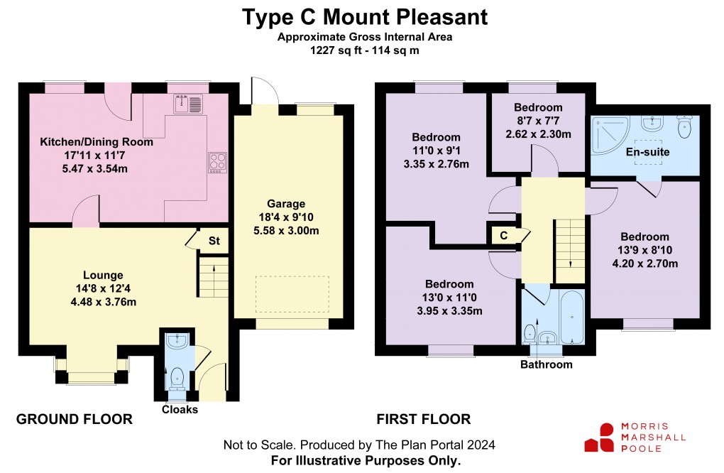 Floorplan for Plot 7, Ellesmere Road, St. Martins, Oswestry, Shropshire